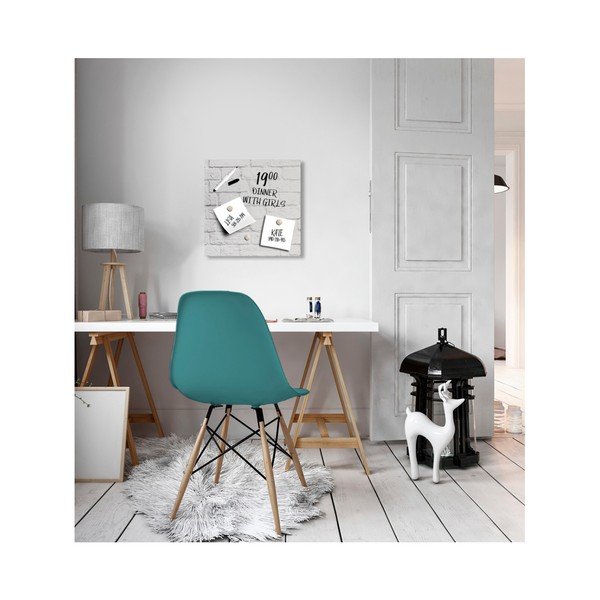 Magnetická tabuľa Styler White Bricks, 30 × 30 cm-image-2