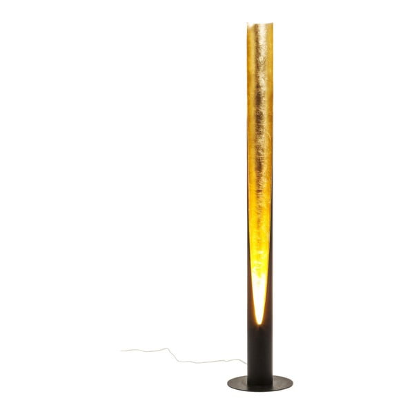 Čierno-žltá stojacia lampa Kare Design Tube