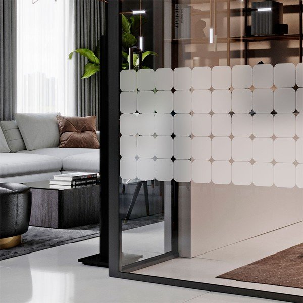 Samolepky na okno 50 ks 10x10 cm Square Blackout – Ambiance-image-3