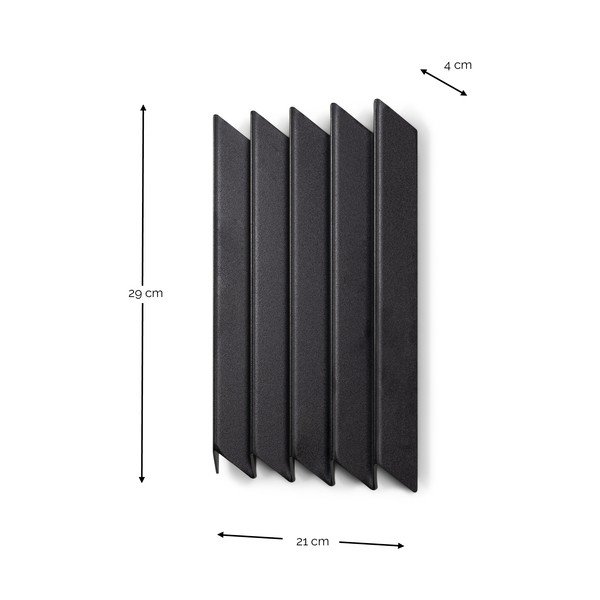 Čierny kovový nástenný vešiak 21 cm Sensu – Spinder Design-image-4