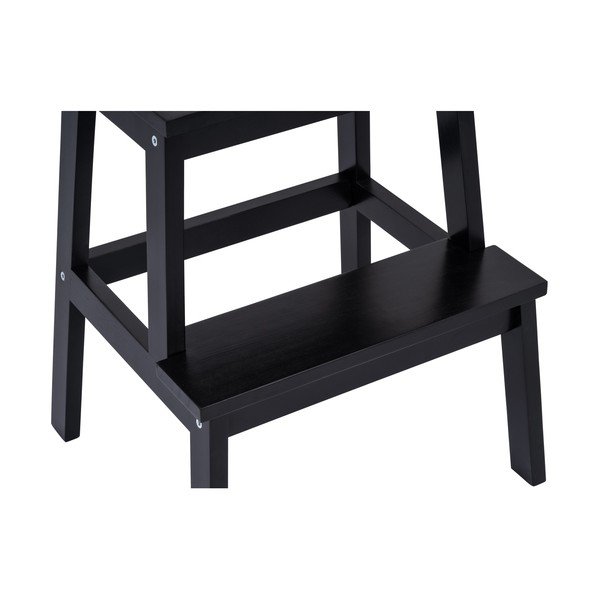 Čierna stolička z kaučukového dreva Corg - Bonami Selection-image-3