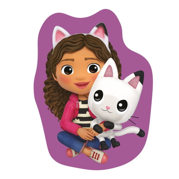 Fleecový detský vankúšik 35x35 cm Gabby´s Dollhouse "Pandy" – Jerry Fabrics