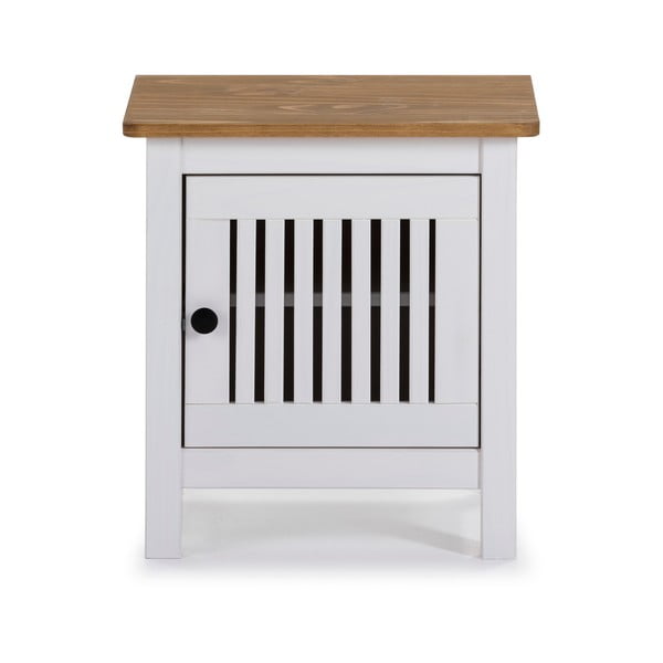 Biely drevený nočný stolík Marckeric Bruna-image-2