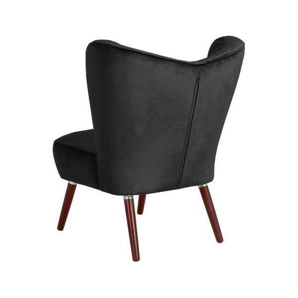 Čierne kreslo Max Winzer Sari Velvet-image-1