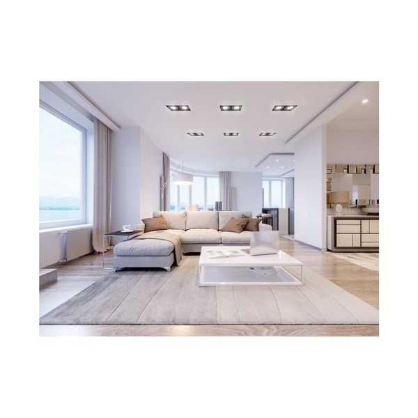 Čierne stropné svietidlo s kovovým tienidlom 15x25,5 cm Milo – GTV-image-3