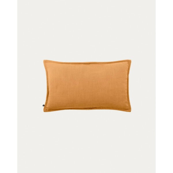 Obliečka na vankúš s prímesou ľanu 50x30 cm Blok – Kave Home-image-2