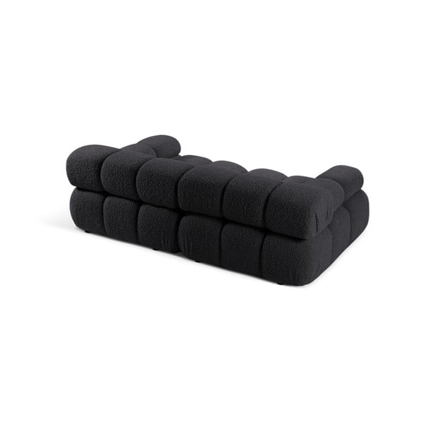 Antracitová modulárna pohovka z textílie bouclé 188 cm Bellis – Micadoni Home-image-3