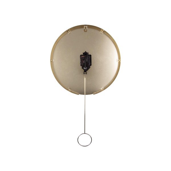 Čierne nástenné kyvadlové hodiny Karlsson Pendulum, ø 34 cm-image-2