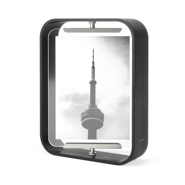 Čierny drevený stojací rámček 19x24 cm Bellwood – Umbra