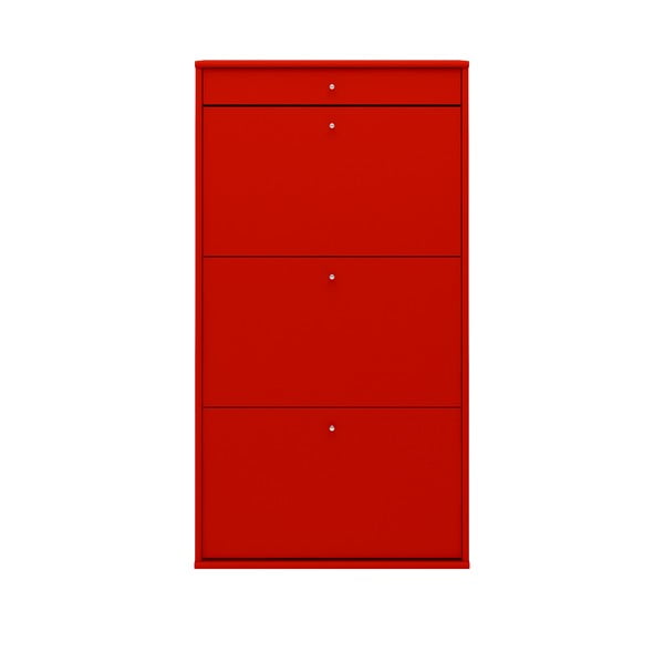 Červená skrinka na topánky Mistral Red-image-3