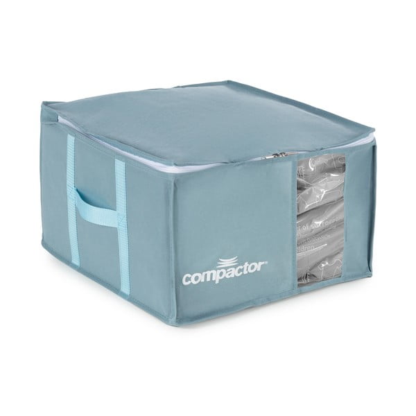 Vákuový plastový úložný box na oblečenie 42x40x25 cm Blue Edition – Compactor