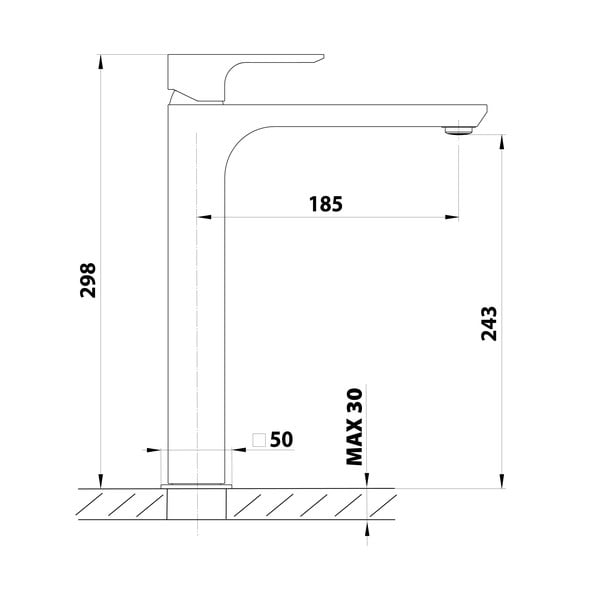 Stojančeková umývadlová batéria v zlatej farbe Spy – Sapho-image-4