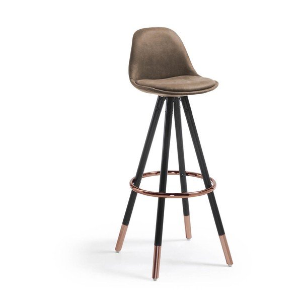 Hnedá barová stolička (výška sedadla 75 cm) Slad – Kave Home