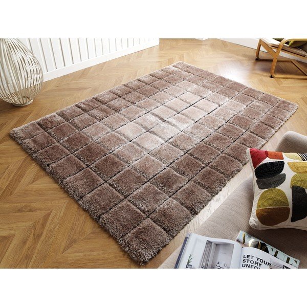Hnedý koberec Flair Rugs Cube, 120 x 170 cm-image-4