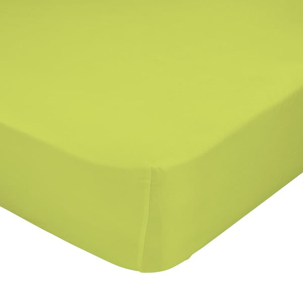 Zelená elastická plachta z čistej bavlny, 60 × 120 cm