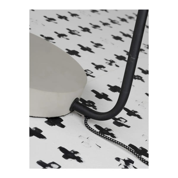 Čierno-sivá stojacia lampa s kovovým tienidlom (výška 147 cm) Madrid – it's about RoMi-image-2