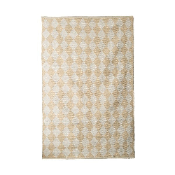 Bavlnený ručne tkaný koberec Pipsa Curry Diamond, 140 × 200 cm