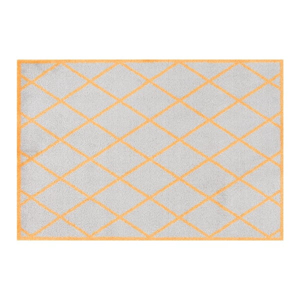 Sivo-oranžová rohožka Zala Living Scale, 50 × 70 cm