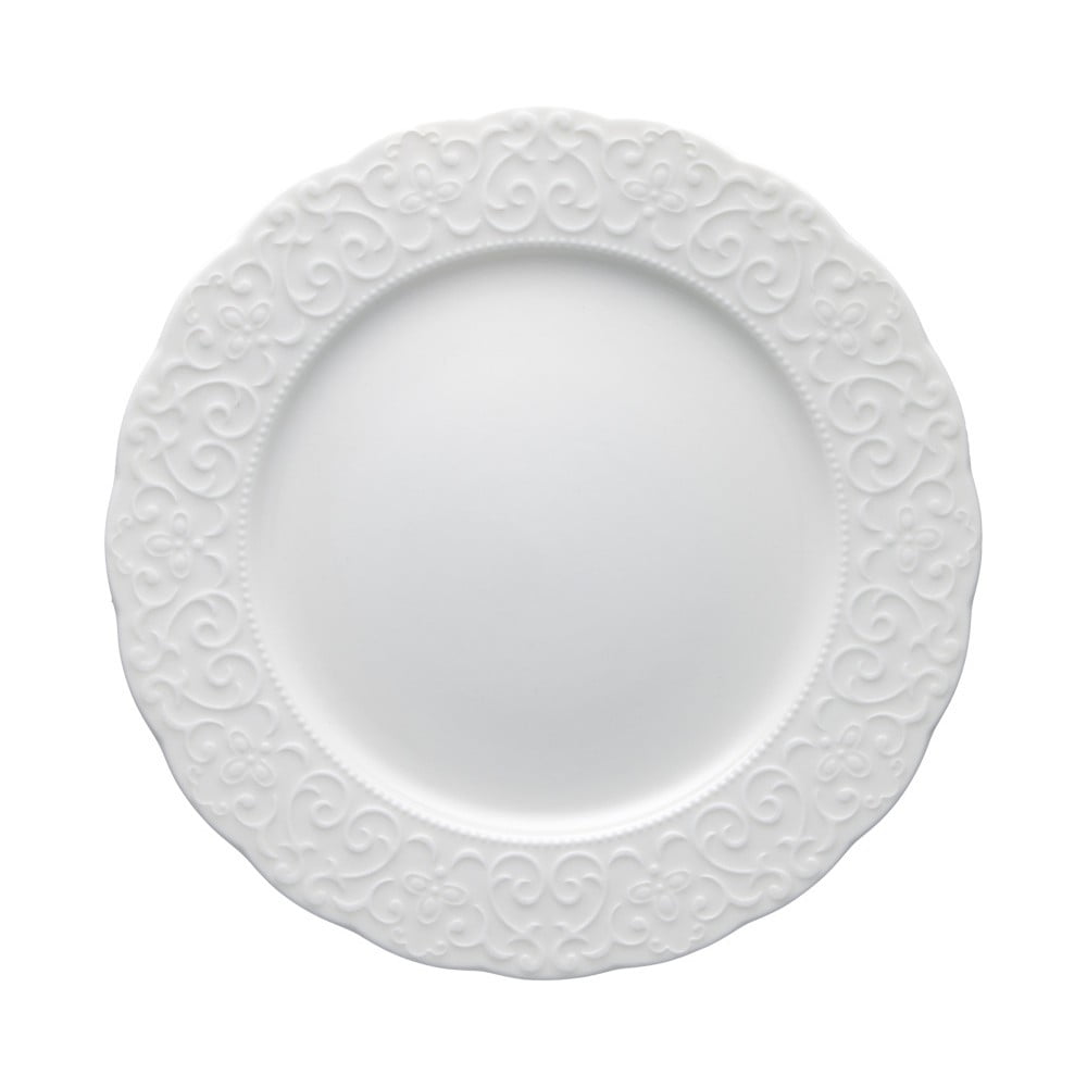 Biely porcelánový tanier Brandani Gran Gala, ⌀ 25 cm