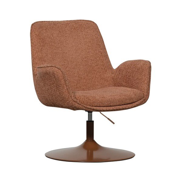 Oranžové kreslo s nastaviteľnou výškou sedadla Marten – WOOOD