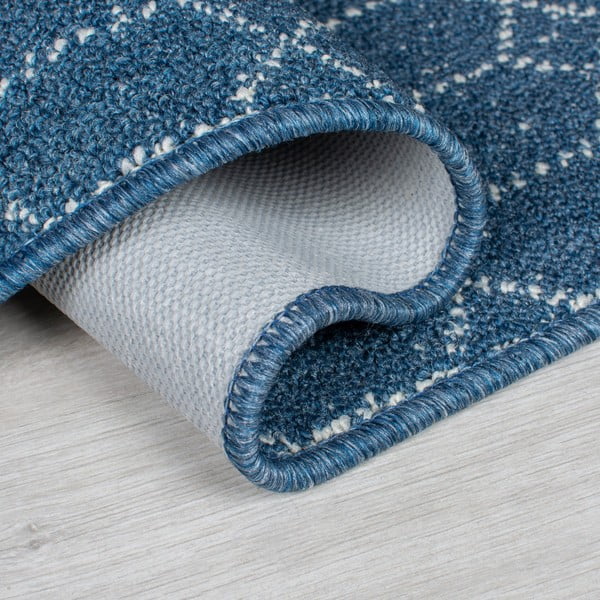 Tmavomodrý umývateľný behúň 57x230 cm Argyll – Flair Rugs-image-2