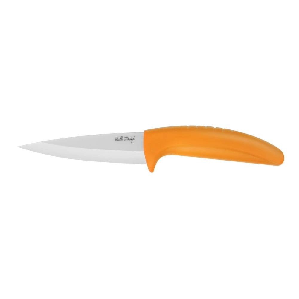 Keramický krájací nôž, 9,5 cm, oranžový