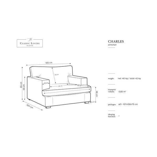 Modré kreslo Windsor & Co Sofas Daphne-image-1