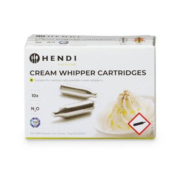 Súprava 10 bombičiek do šľahačkových fliaš Hendi