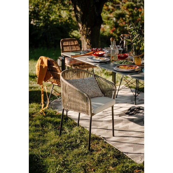 Súprava 2 sivohnedých záhradných stoličiek Bonami Selection Trapani-image-1