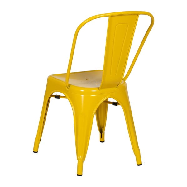 Žlté kovové jedálenské stoličky v súprave 2 ks – Ixia-image-3