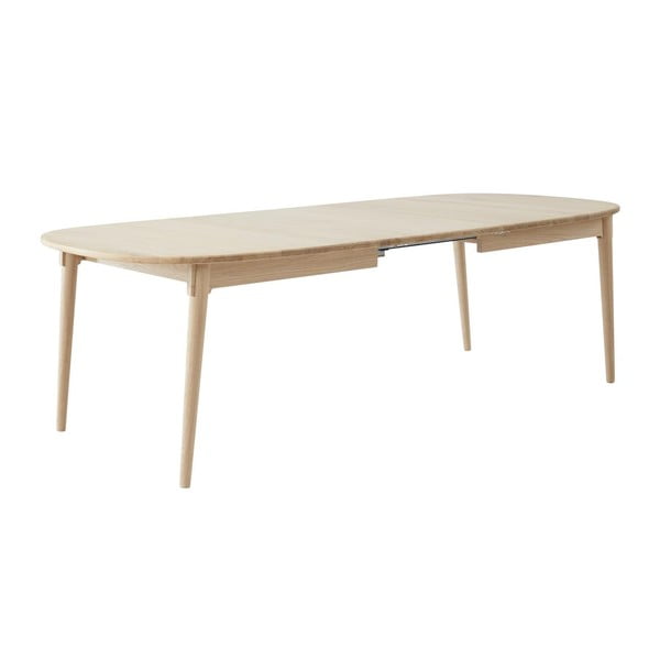 Rozkladací jedálenský stôl s prídavnou doskou z dubového dreva 106x184 cm Miro – Hammel Furniture-image-3