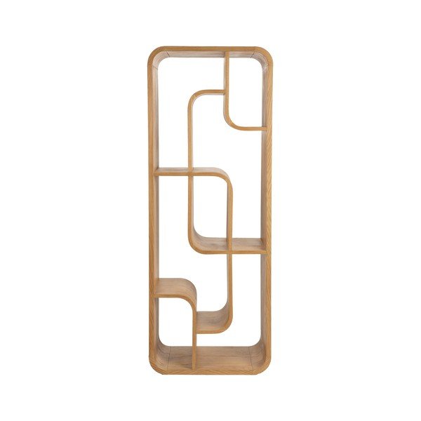 Knižnica z dubového dreva v prírodnej farbe 60x160x35 cm Seven – Zuiver-image-2