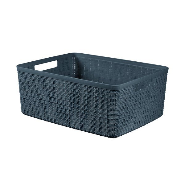Modrý úložný košík Curver Jute, 12 l