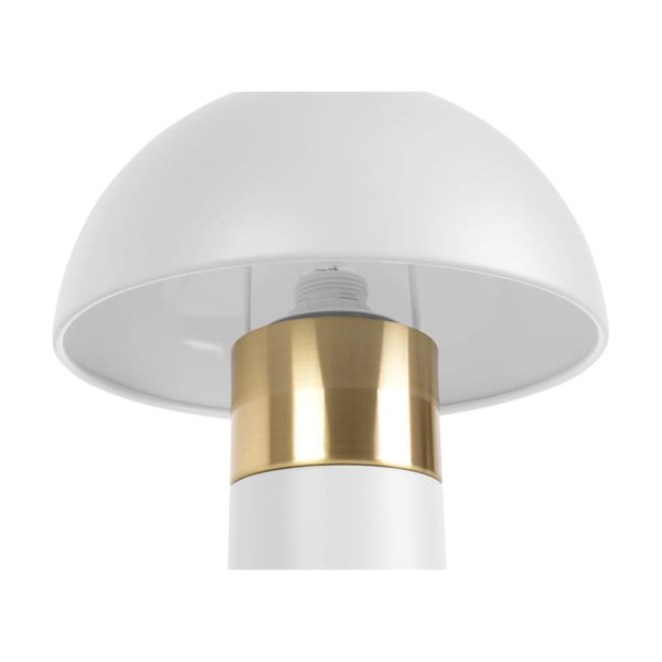 Stolová lampa v bielo-zlatej farbe Leitmotiv Seta, výška 26 cm-image-2