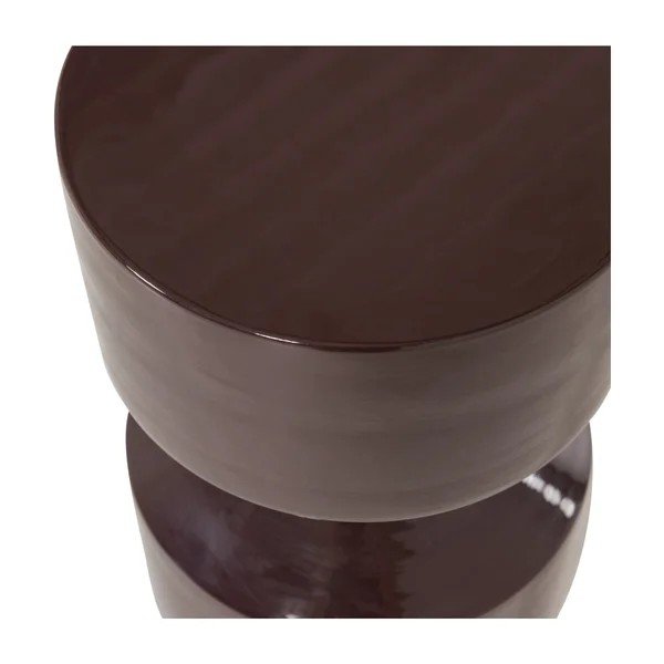 Kovový okrúhly odkladací stolík ø 30 cm Hidde – WOOOD-image-2