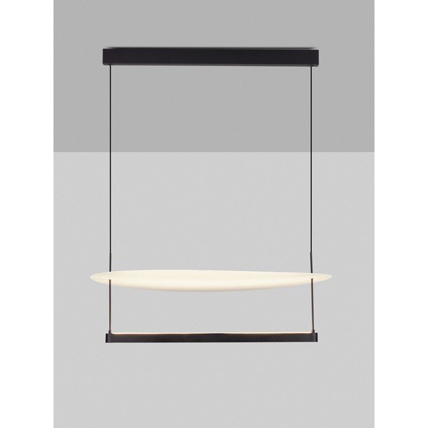 Biele/matne čierne hliníkové LED závesné svietidlo so stmievačom ø 80 cm Diona – Nova Luce-image-4
