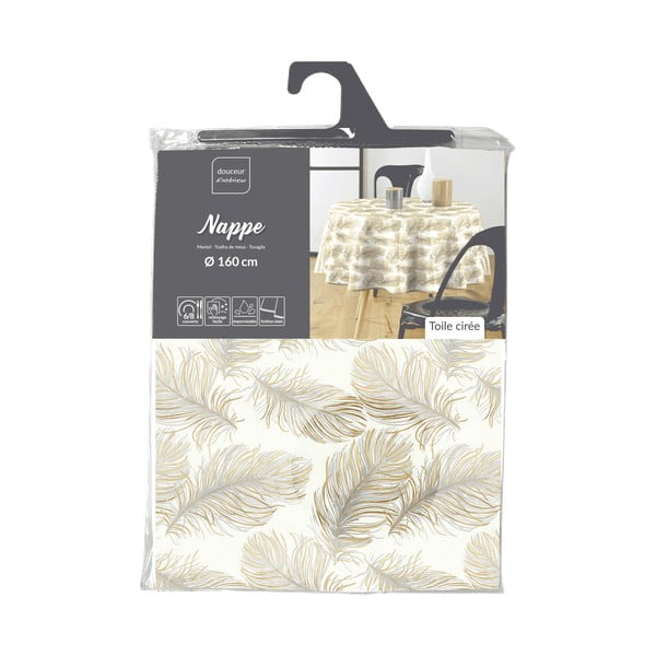 Umývateľný obrus ø 160 cm Plumina – douceur d'intérieur-image-4