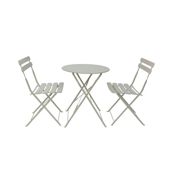 Béžový záhradný jedálenský set pre 2 Bistro - Rojaplast-image-2