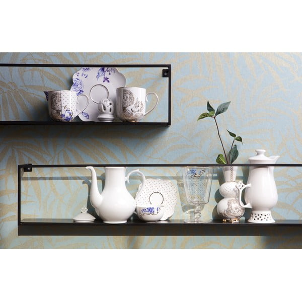 Čierna polica WOOOD Meert, dĺžka 50 cm-image-1