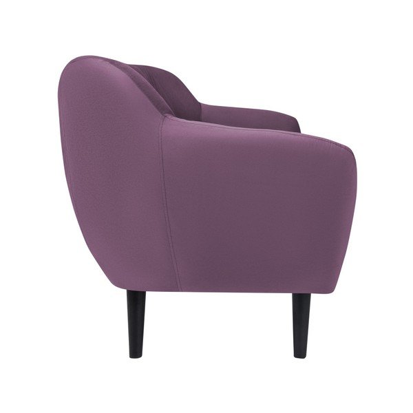 Fialová pohovka pre dvoch Mazzini Sofas Toscane, čierne nohy-image-2