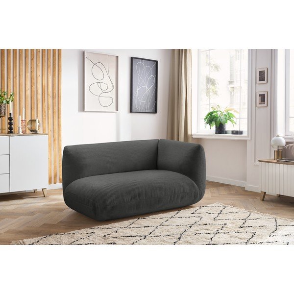 Sivý menčestrový modul pohovky (pravý roh) Lecomte – Bobochic Paris-image-1