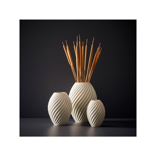 Biela porcelánová váza Morsø River, výška 16 cm-image-1