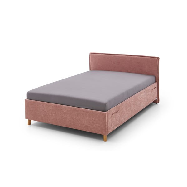 Ružová detská posteľ s úložným priestorom 120x200 cm Fun – Meise Möbel