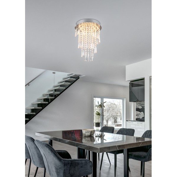 LED stropné svietidlo v striebornej farbe ø 30 cm Pomp – Reality-image-1