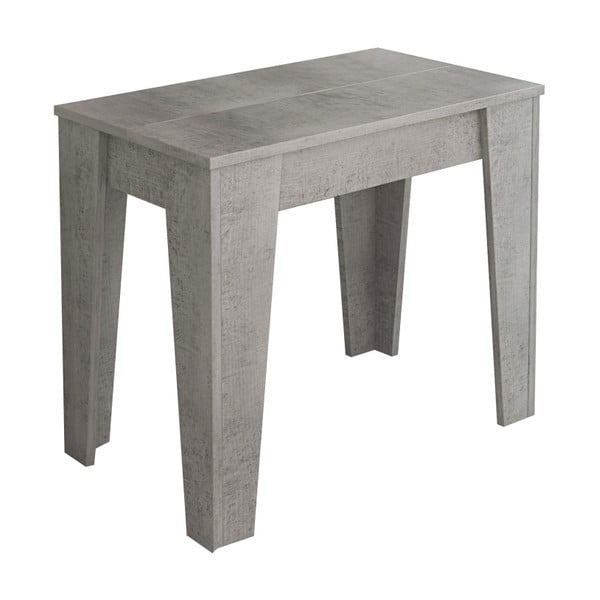 Sivý drevený stôl so 6 prídavnými predĺženiami Tomasucci Charlie, 75 × 90 × 50 cm