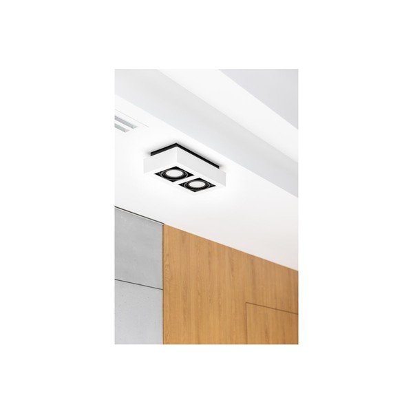 Biele stropné svietidlo s kovovým tienidlom 34x18,5 cm Loid – GTV-image-2