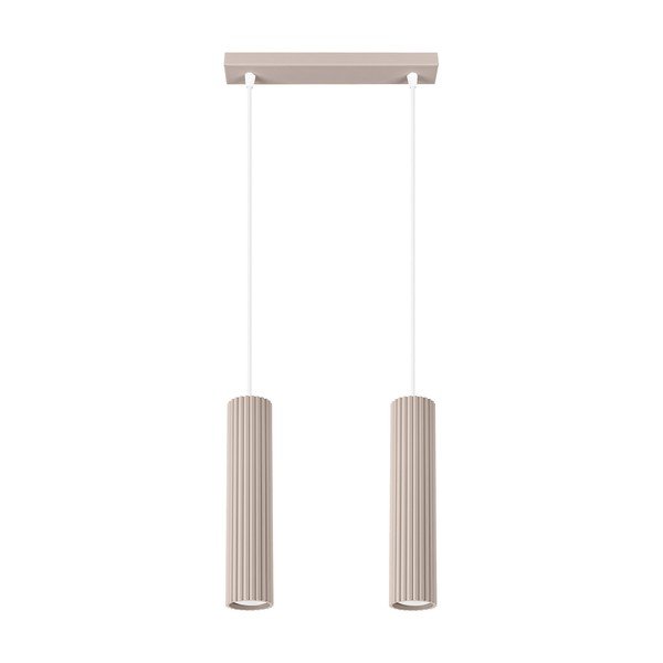 Taupe kovové závesné svietidlo Gleam – Sollux