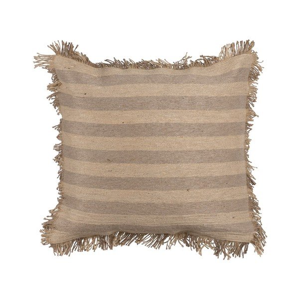 Dekoračný vankúš s prímesou juty 45x45 cm Stripes – Ixia