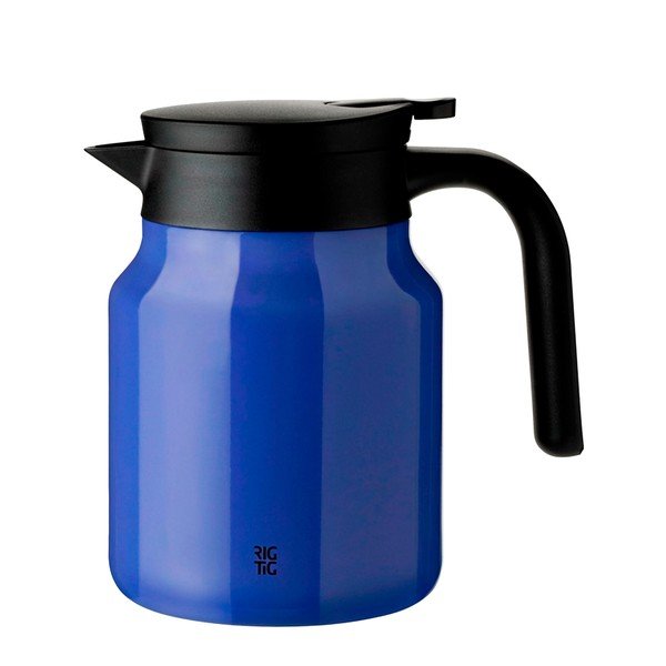 Modrá termokanvica z nehrdzavejúcej ocele 900 ml Therm-It – RIG-TIG