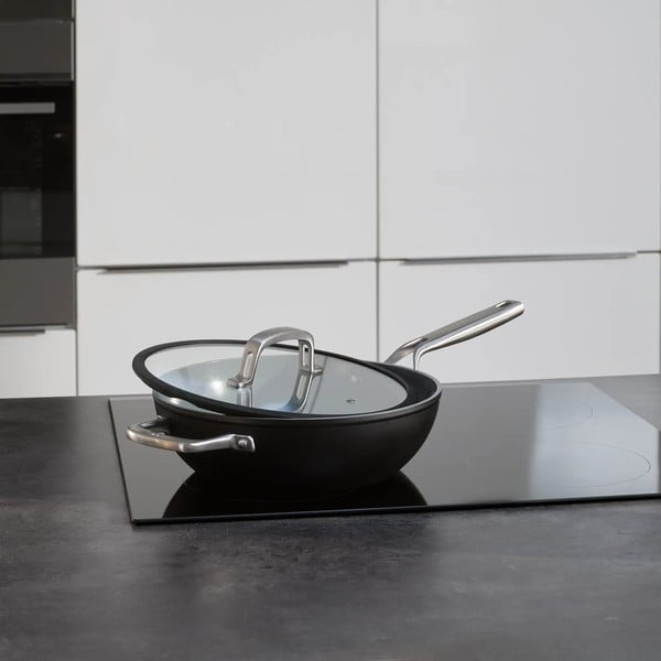 Wok panvica s pokrievkou/s keramickým povrchom ø 28 cm Meda 3.0 – FABINI-image-1
